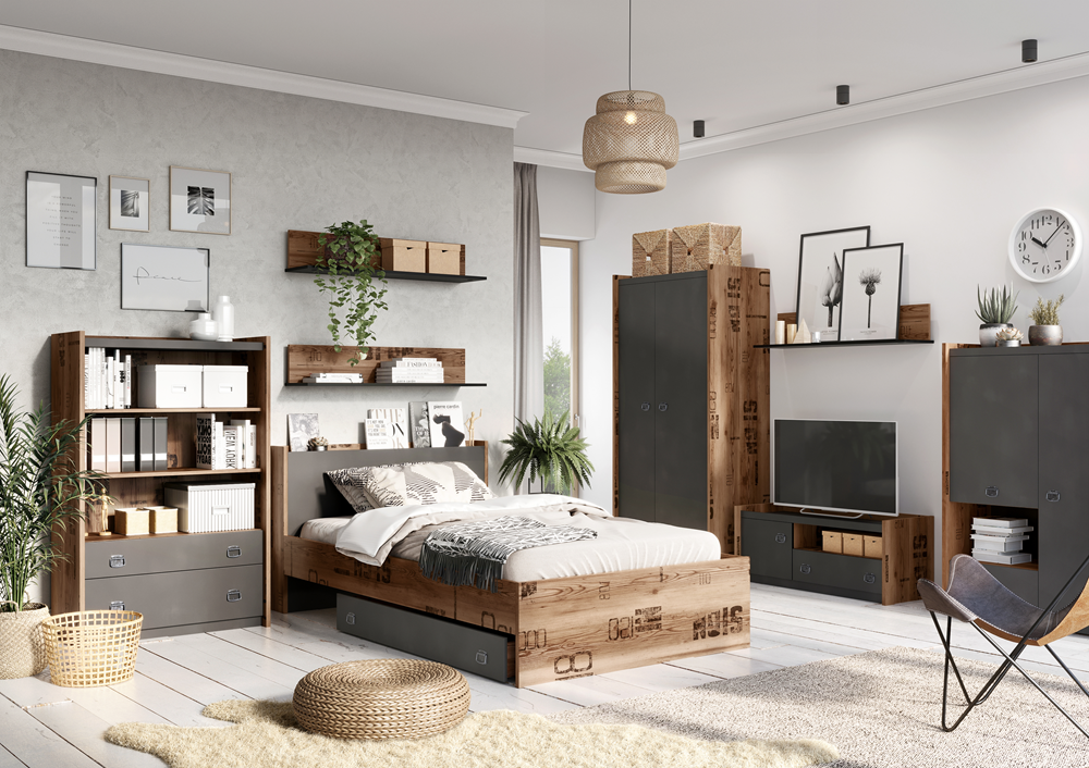 Łóżko 90 ze stelażem FARGO FG-13