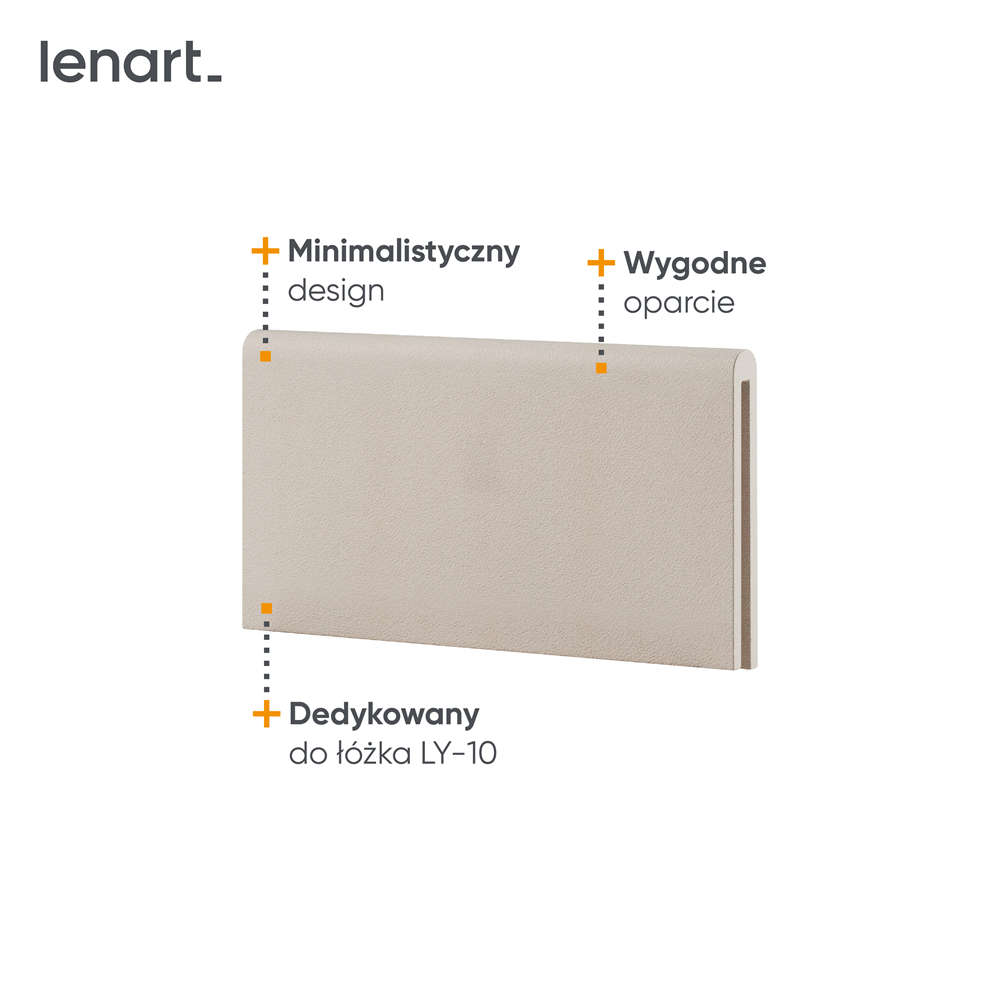 LENNY LY-11 - zagłówek tapicerowany 90 – beżowy