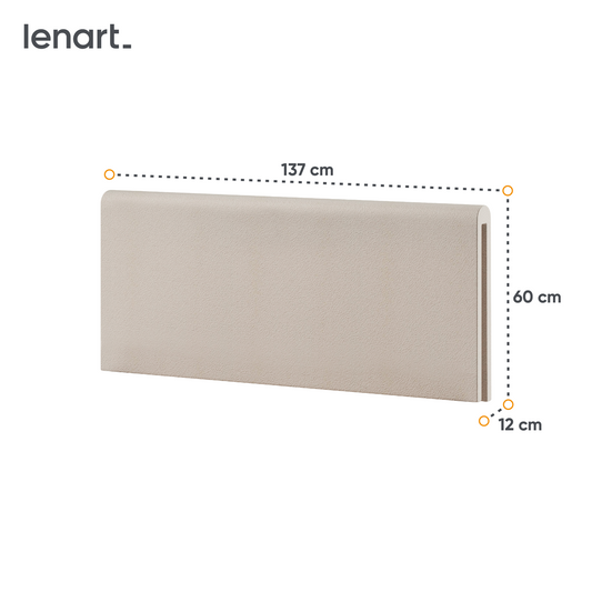 LENNY LY-09 - zagłówek tapicerowany 120 - beżowy