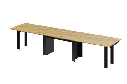 Stół Magro 170-410cm dąb artisan czarny