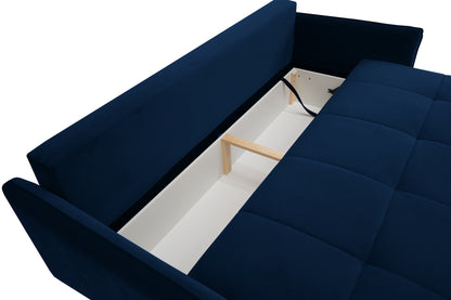 Sofa Tiano rozkładana granat velvet