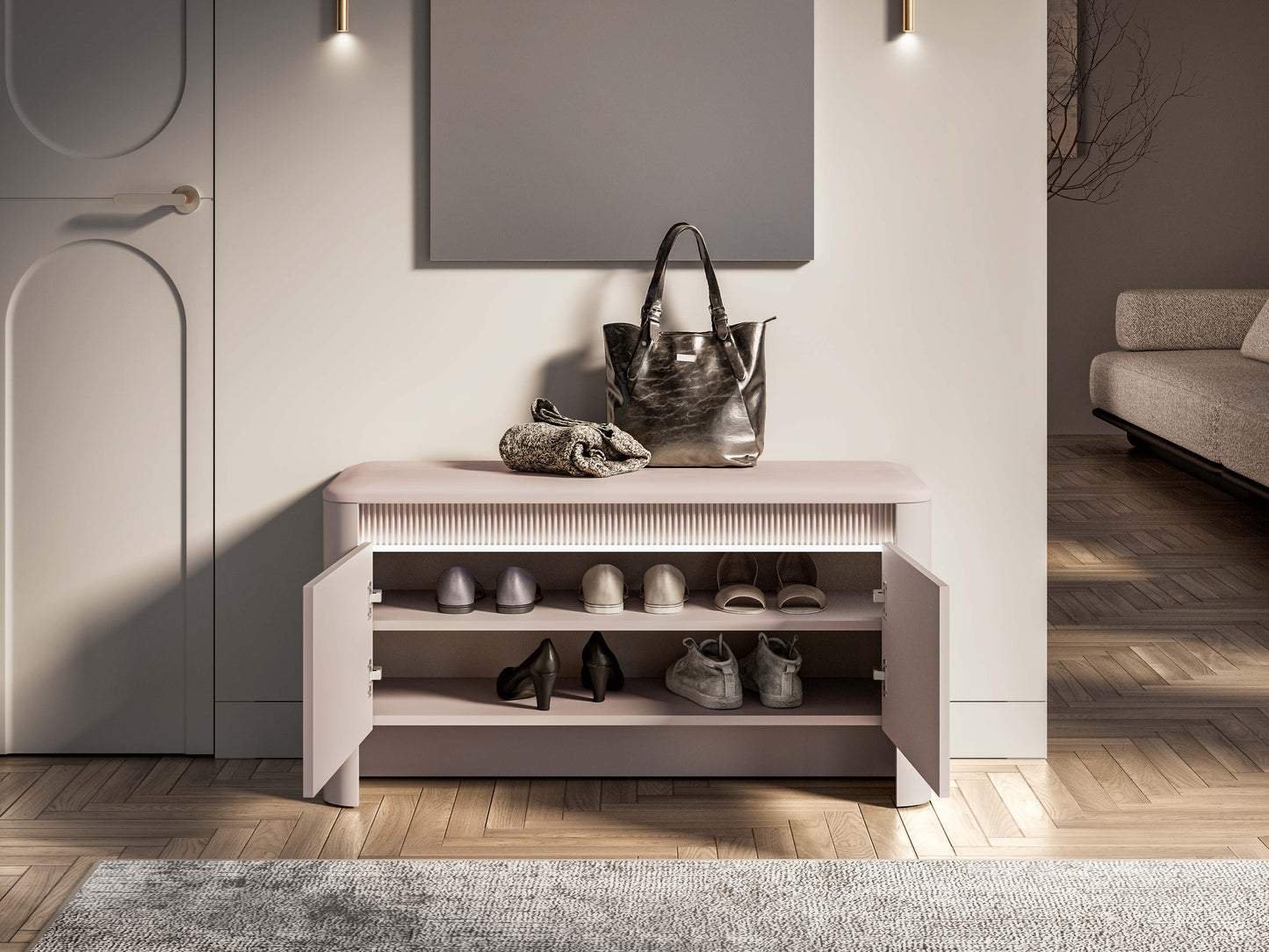 Szafka na buty Crupet 05 cashmere