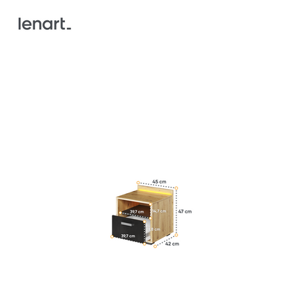 Stolik nocny Qubic QB-10 Lenart Meble