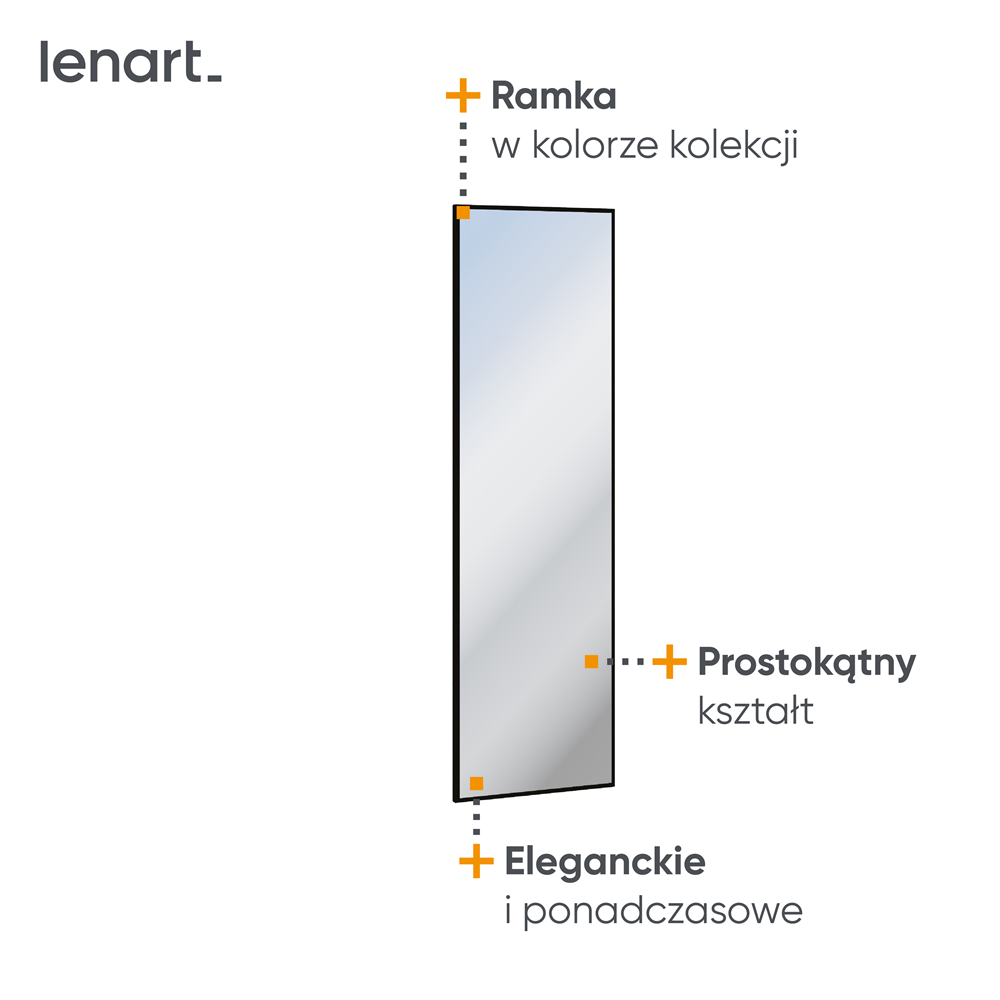 Lustro Quant garderoba podłużne artisan