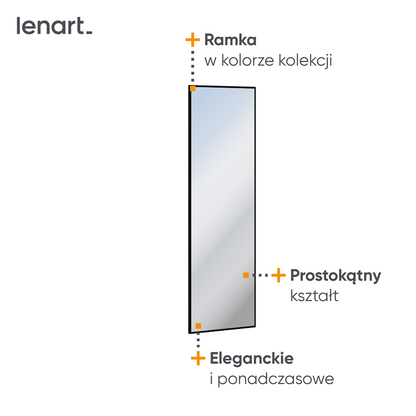 Lustro Quant garderoba podłużne artisan