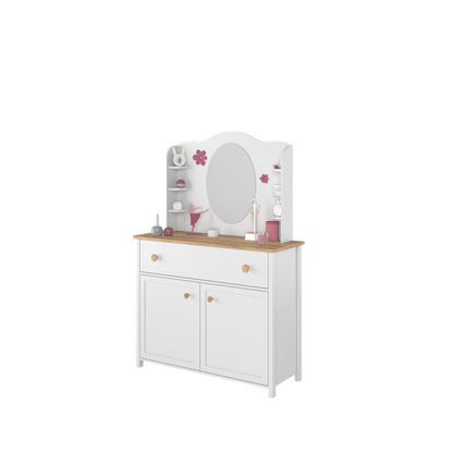 STORY SO-05 - komoda 2d1s - biały/dąb nash