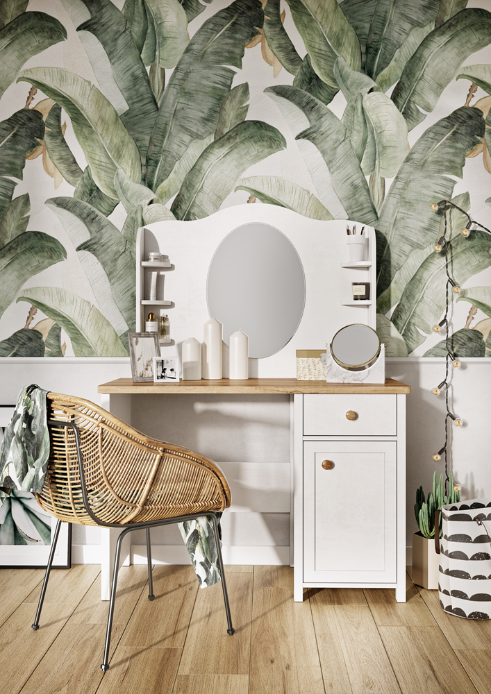 STORY SO-06 - toaletka - biały/dąb nash