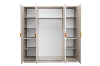 Szafa Marbella czterodrzwiowa KASZMIR złoto