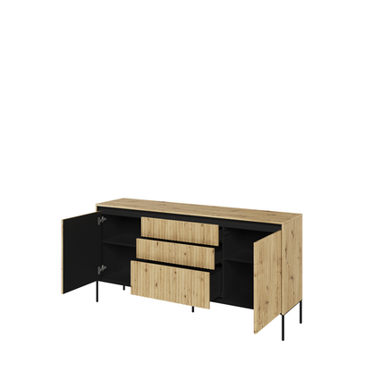 Komoda Trend długa z oświetleniem dąb artisan
