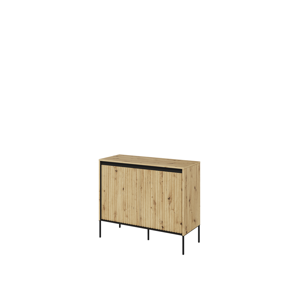 Komoda Trend mała z oświetleniem dąb artisan