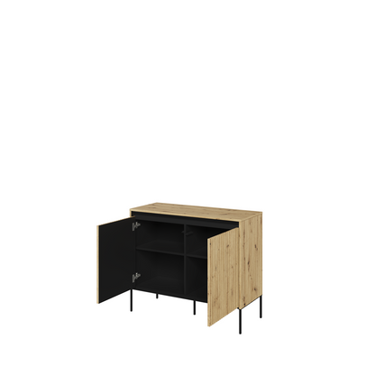 Komoda Trend mała z oświetleniem dąb artisan