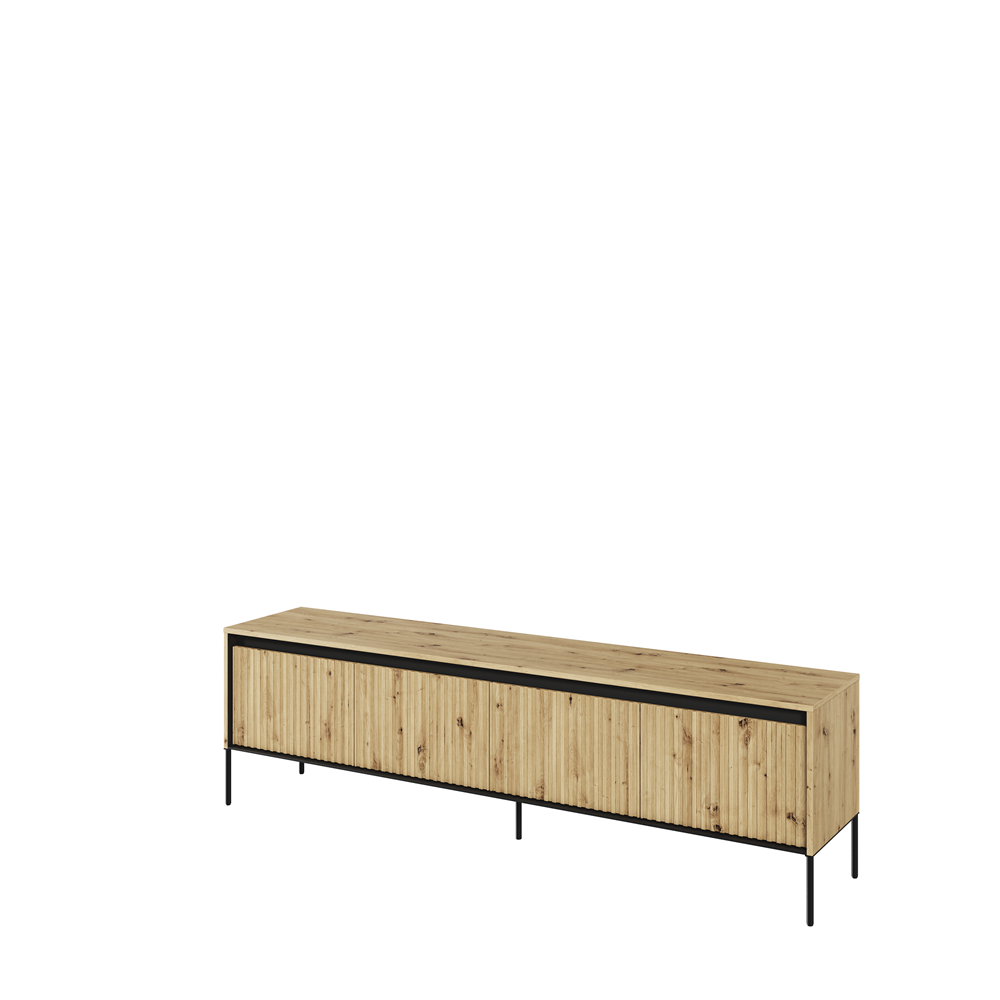 Szafka RTV Trend duża z oświetleniem dąb artisan frez