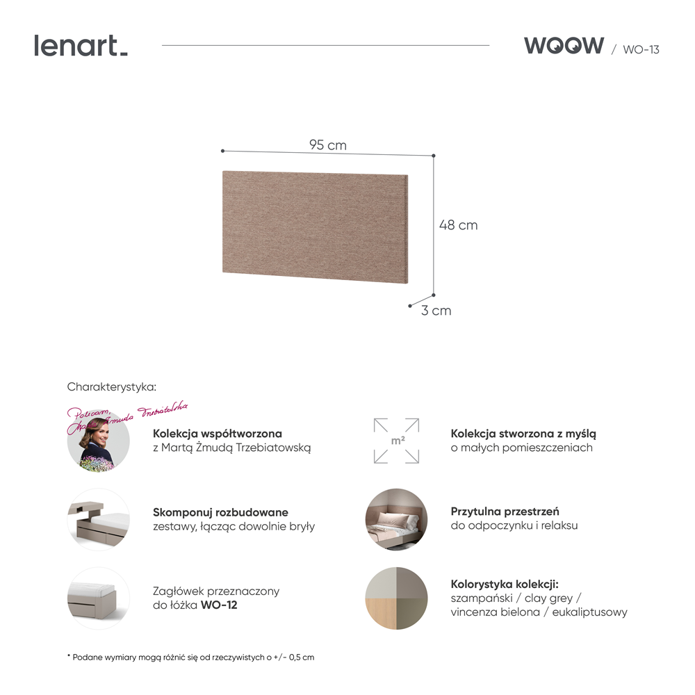 Panel tapicerowany WOOW WO-13