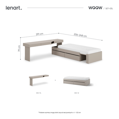 Zestaw mebli WOOW SET-03L (WO-11L,12)