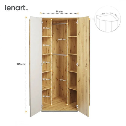 Szafa narożna Qubic QB-01 Lenart Meble