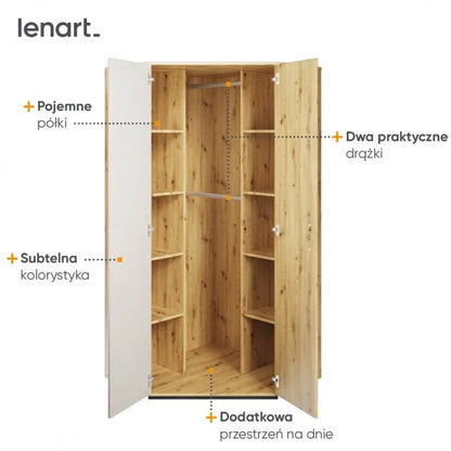 Szafa narożna Qubic QB-01 Lenart Meble