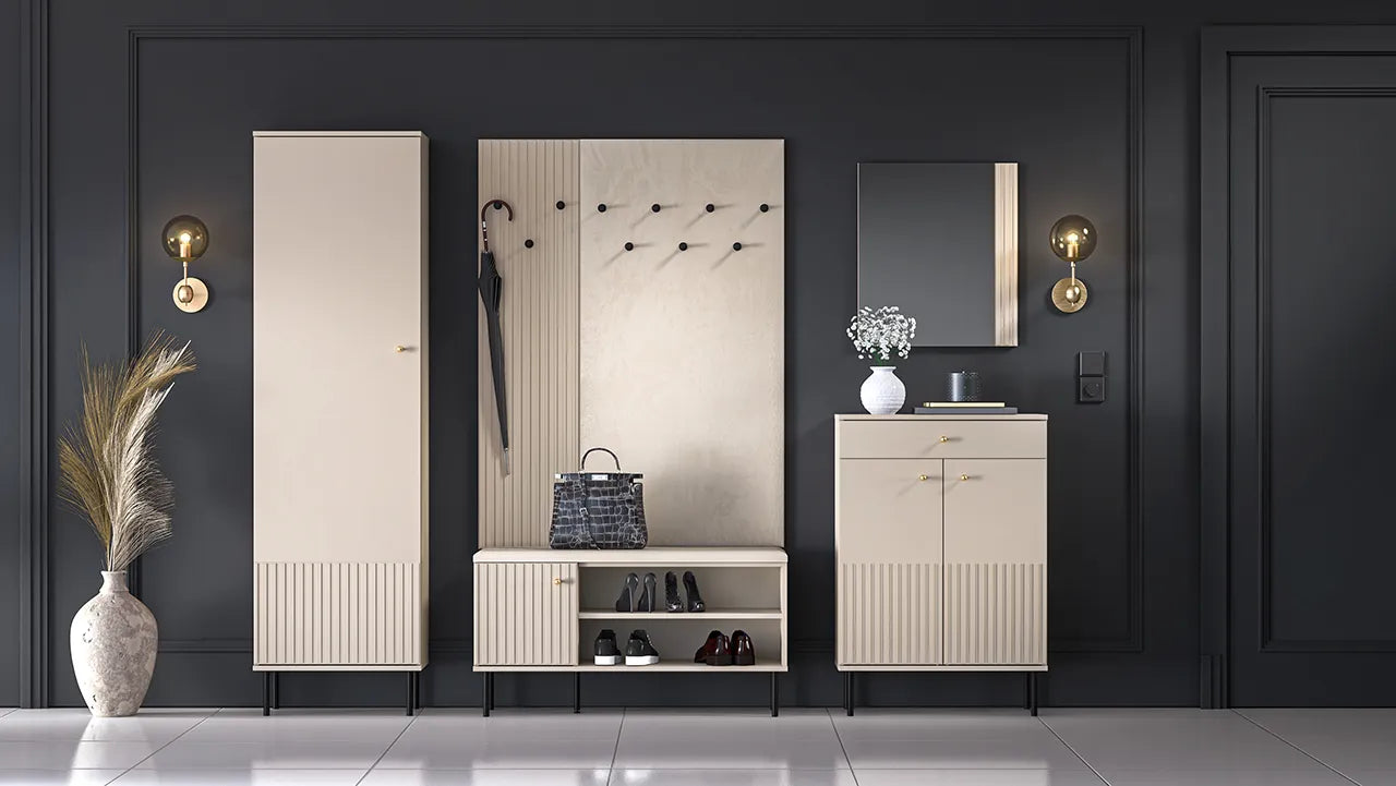 Wieszak Sophie panel ścienny tapicerowany cashmere