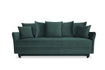 Sofa Tiano rozkładana zielona velvet