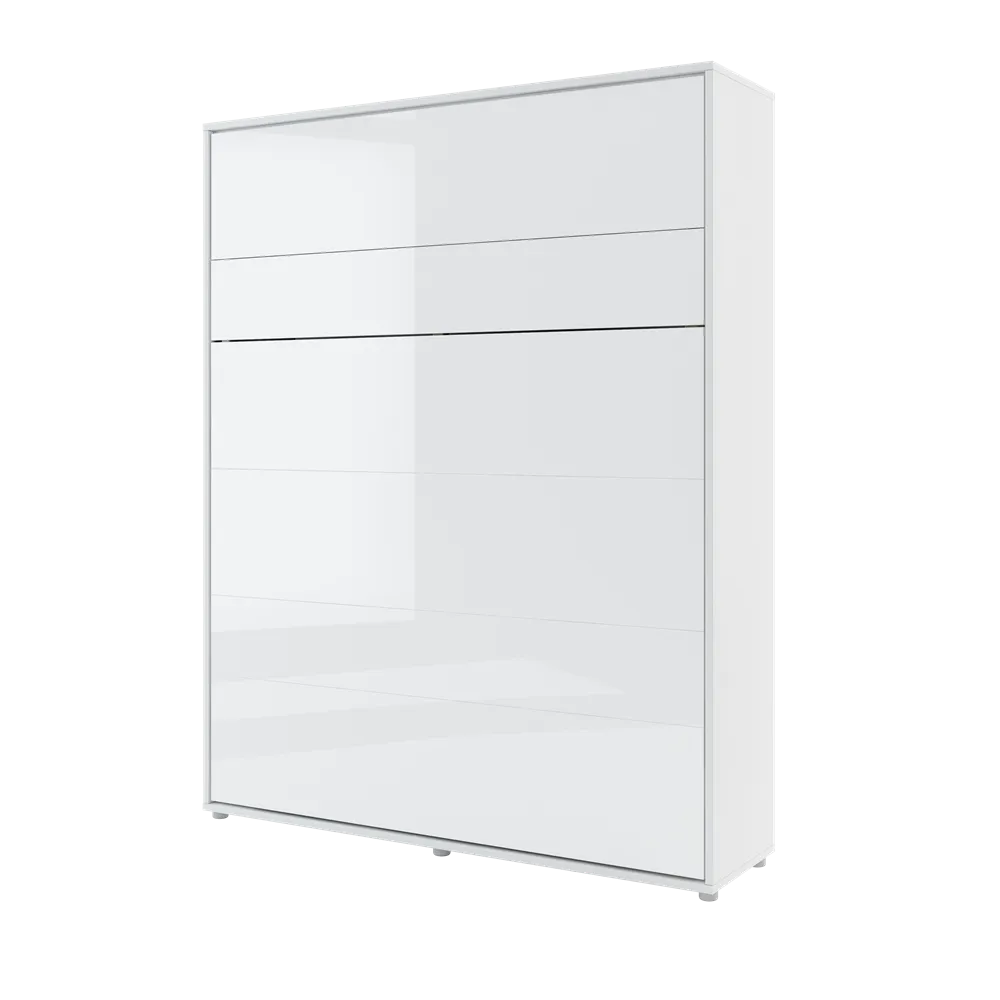 Półkotapczan Bed Concept 160 pionowy biały połysk