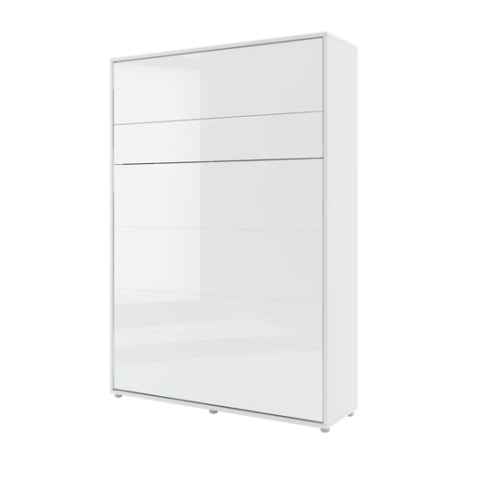 BED CONCEPT BC-01p - półkotapczan pionowy 140 - biały połysk