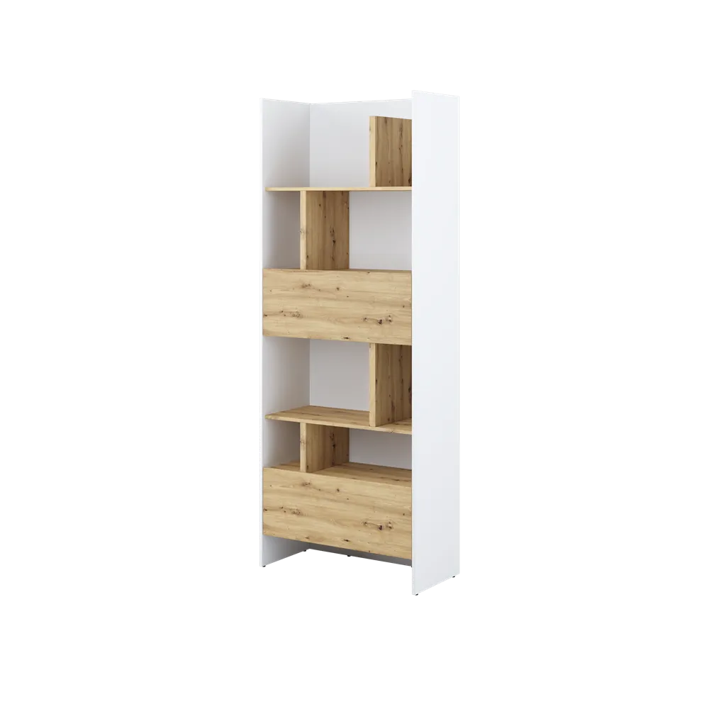 Regał Bed Concept do półkotapczanu pionowego biały dąb artisan