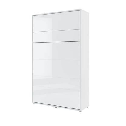 BED CONCEPT BC-01p - półkotapczan pionowy 140 - biały połysk