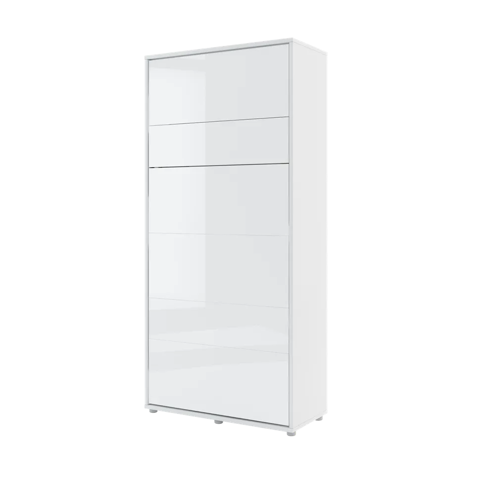 BED CONCEPT BC-03p - półkotapczan pionowy 90 - biały połysk