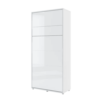 BED CONCEPT BC-03p - półkotapczan pionowy 90 - biały połysk