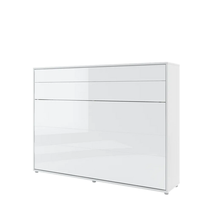 BED CONCEPT BC-12p - półkotapczan pionowy 160 - biały połysk