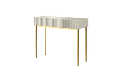 Konsola Nicole frez cashmere złote nóżki