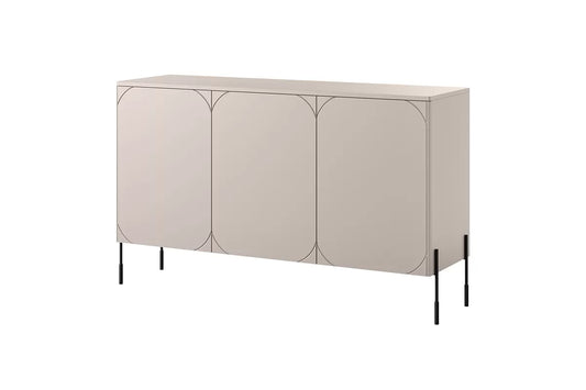 Komoda Sonatia cashmere nogi metalowe