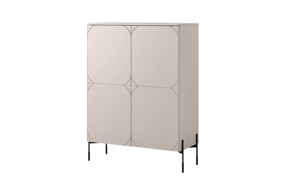 Kredens Sonatia cashmere nowoczesny nóżki