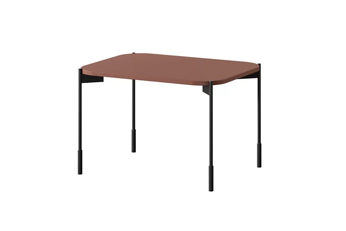 Stolik kawowy Sonatia burgund 60 metalowe nogi