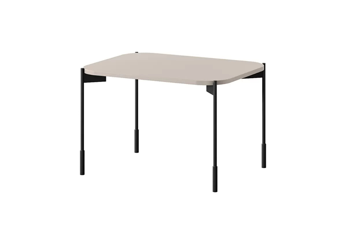 Stolik kawowy Sonatia cashmere 60 metalowe nogi