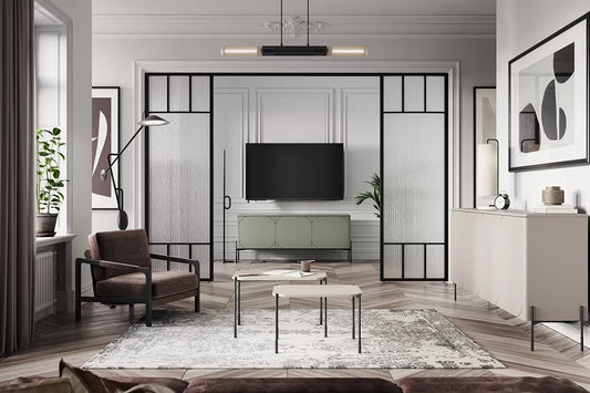 Stolik kawowy Sonatia cashmere 70 metal nowoczesny
