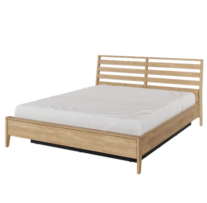 COZY CZ-02 (160) v.3 - łóżko 160 z pojemnikiem - dąb olejowany