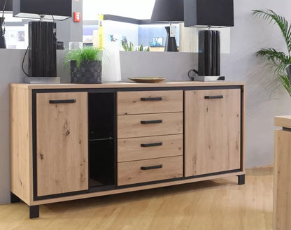 Komoda Trondheim duża szuflady dąb artisan