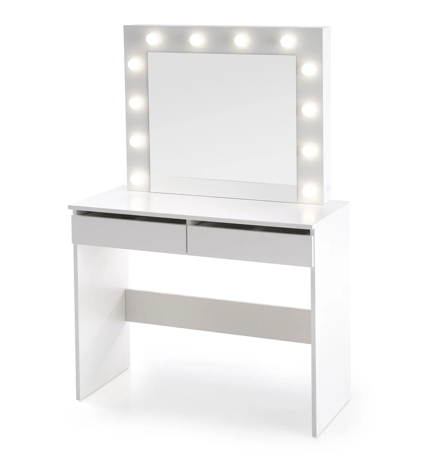 Toaletka Hollywood biała z oświetleniem