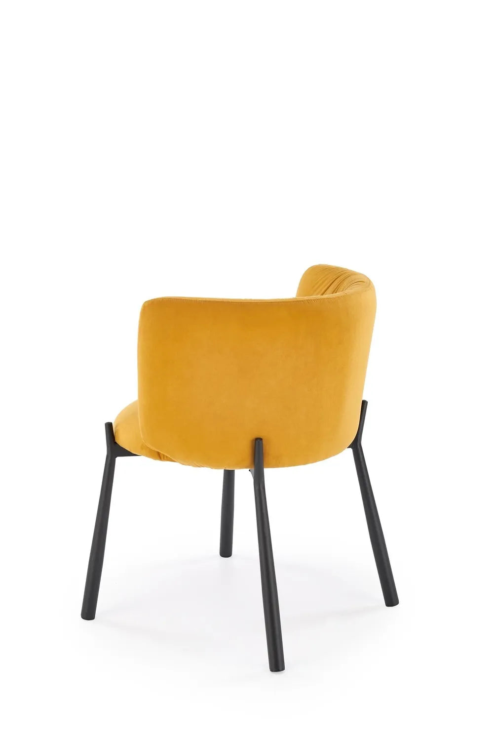 Krzesło Mavel musztardowe velvet nowoczesne