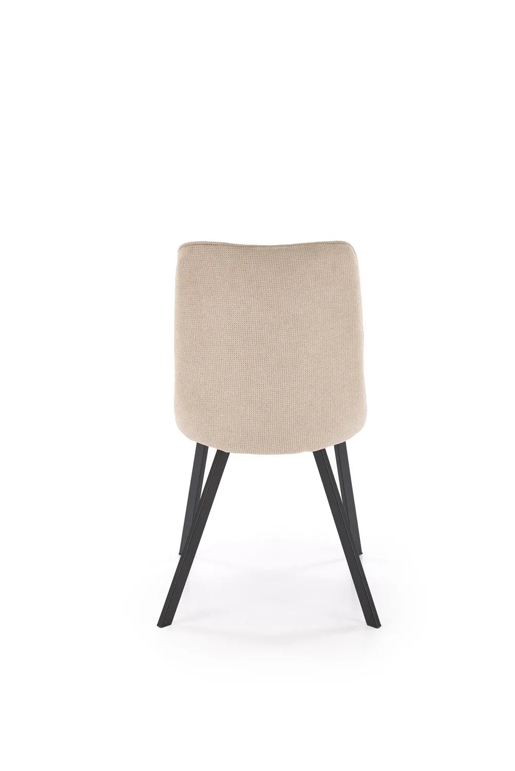 Krzesło 561 beżowe metalowe nogi dzianina