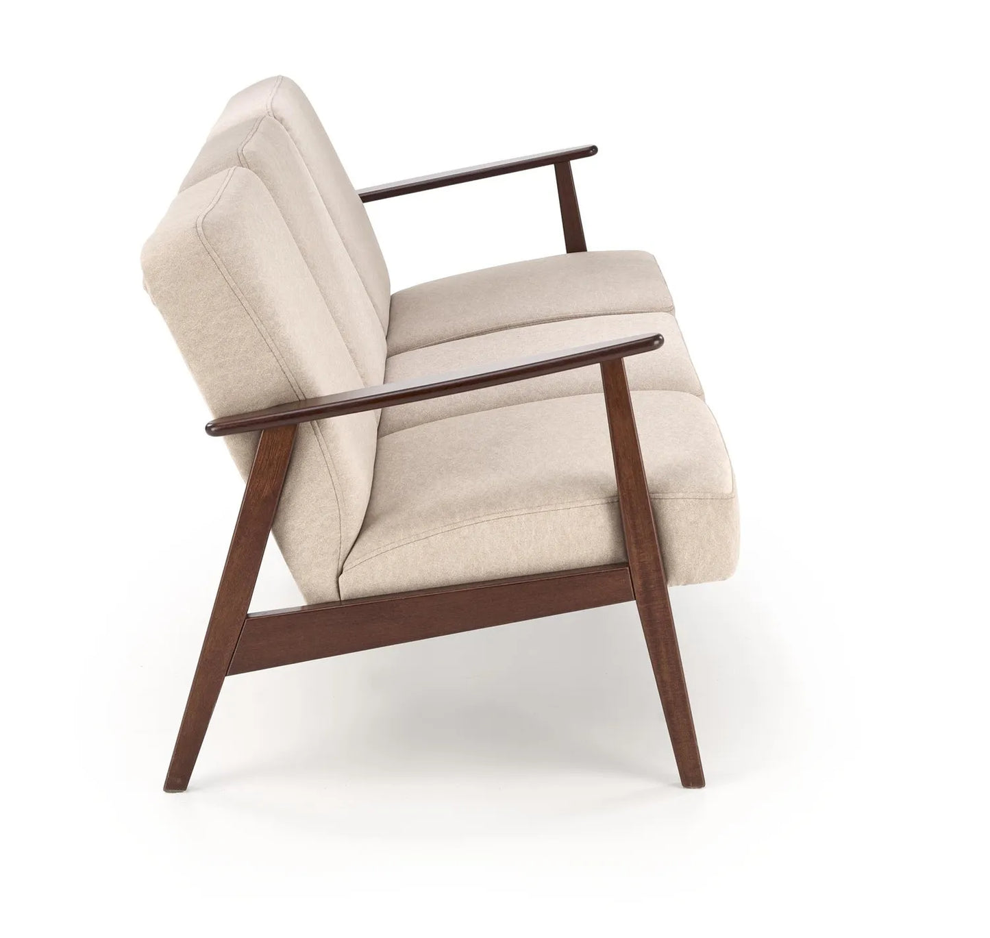 Sofa Milano 3os beżowa drewniane