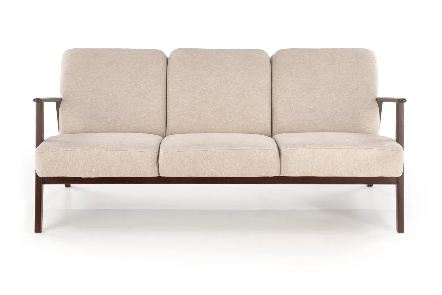 Sofa Milano 3os beżowa drewniane