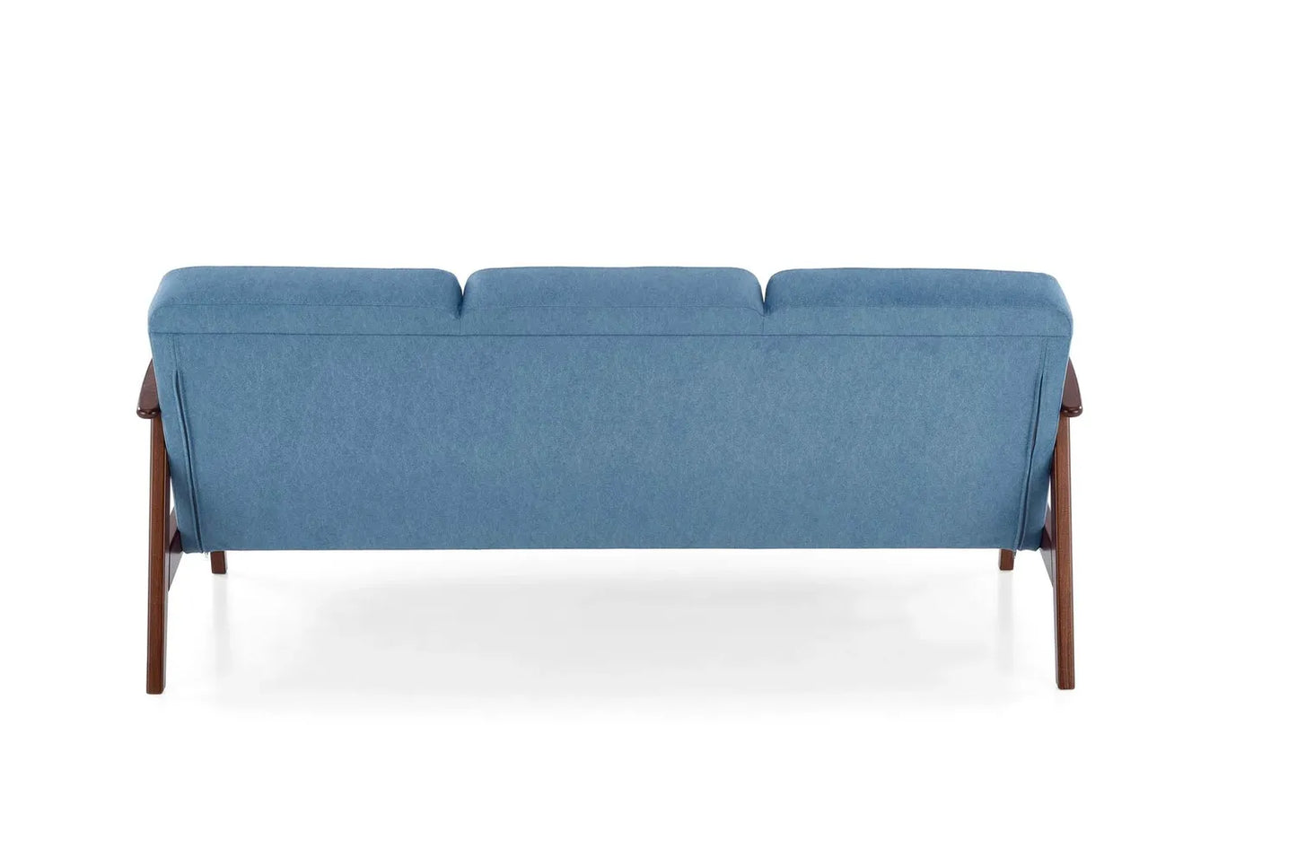 Sofa Milano 3os niebieska drewniane