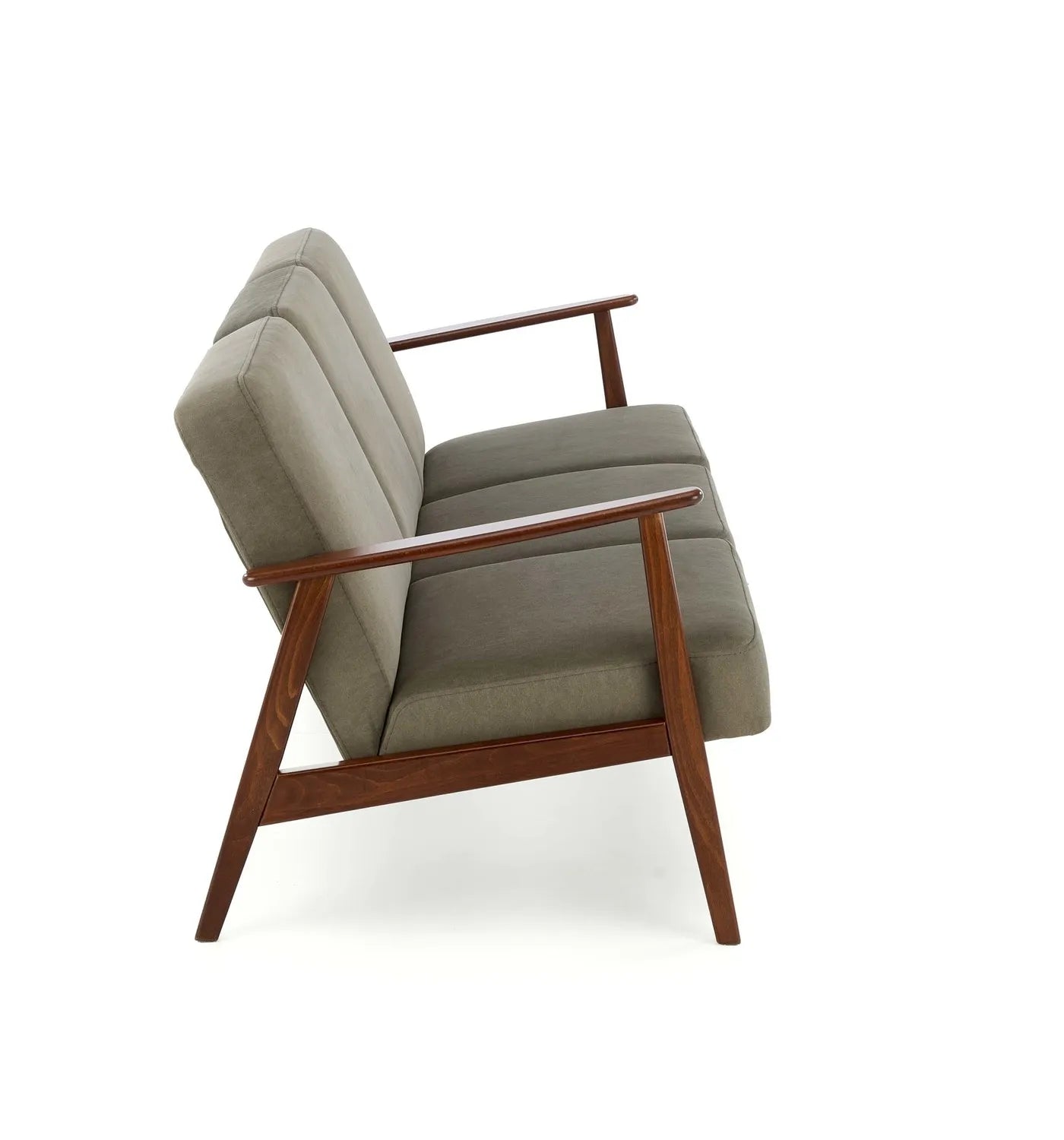 Sofa Milano 3os oliwkowa drewniane