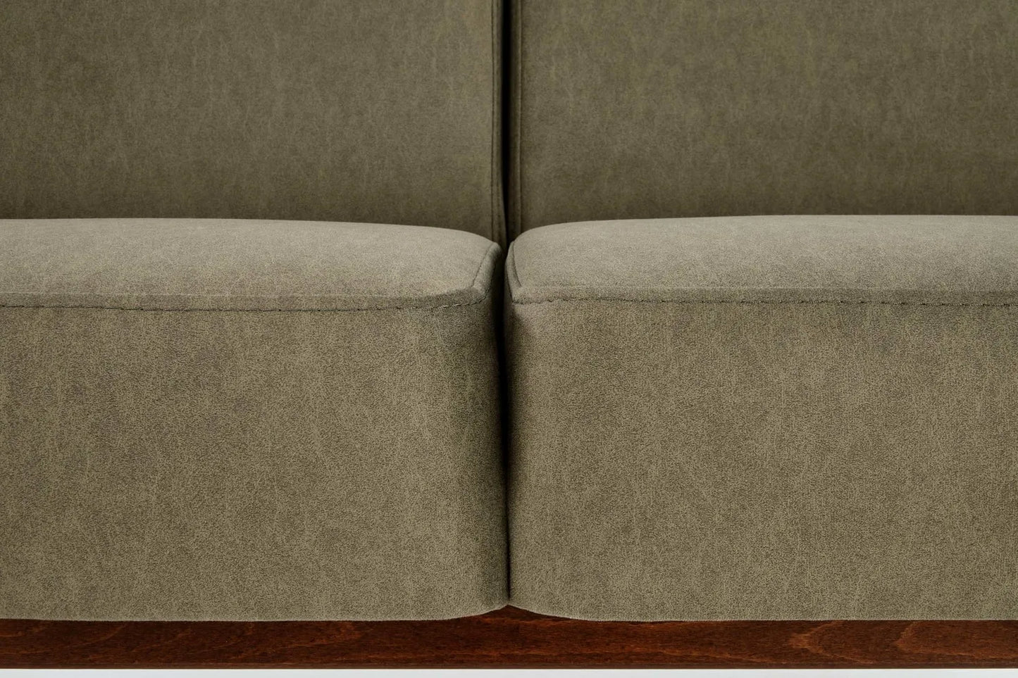 Sofa Milano 3os oliwkowa drewniane