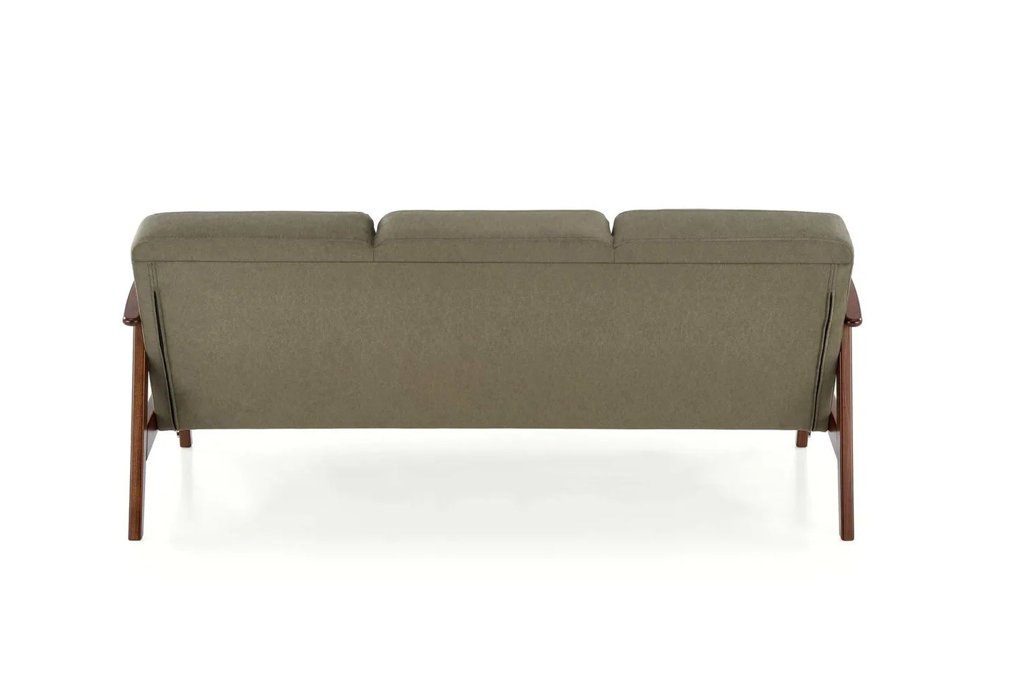 Sofa Milano 3os oliwkowa drewniane