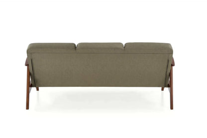 Sofa Milano 3os oliwkowa drewniane