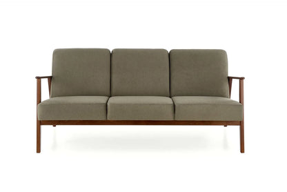 Sofa Milano 3os oliwkowa drewniane