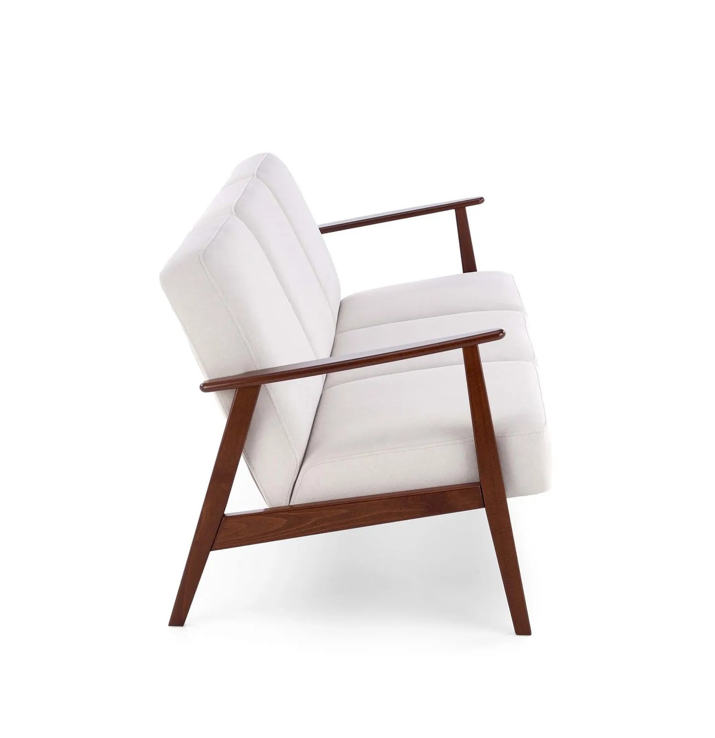 Sofa Milano 3os kremowa drewniane