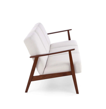 Sofa Milano 3os kremowa drewniane